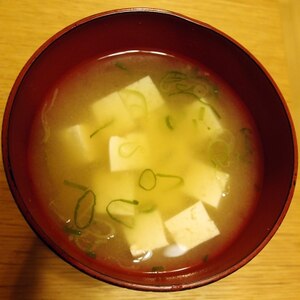 ねぎたっぷり★豆腐の味噌汁